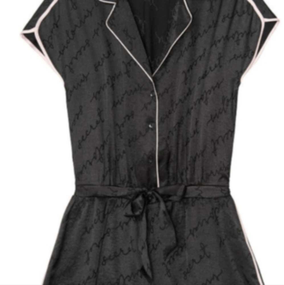 VS Satin Romper NWT size L
